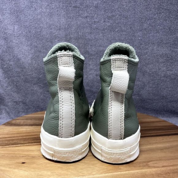 Converse Chuck 70 Counter Climate Hi Men’s 8 Green Leather Lined Sneakers Shoes - Picture 4 of 9